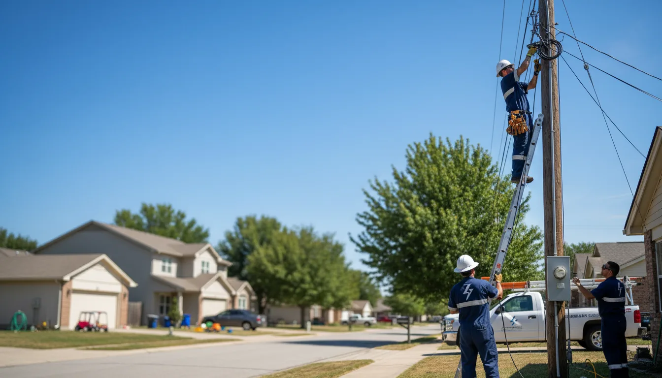 Residential electrician providing installation services in Mooresville, AL